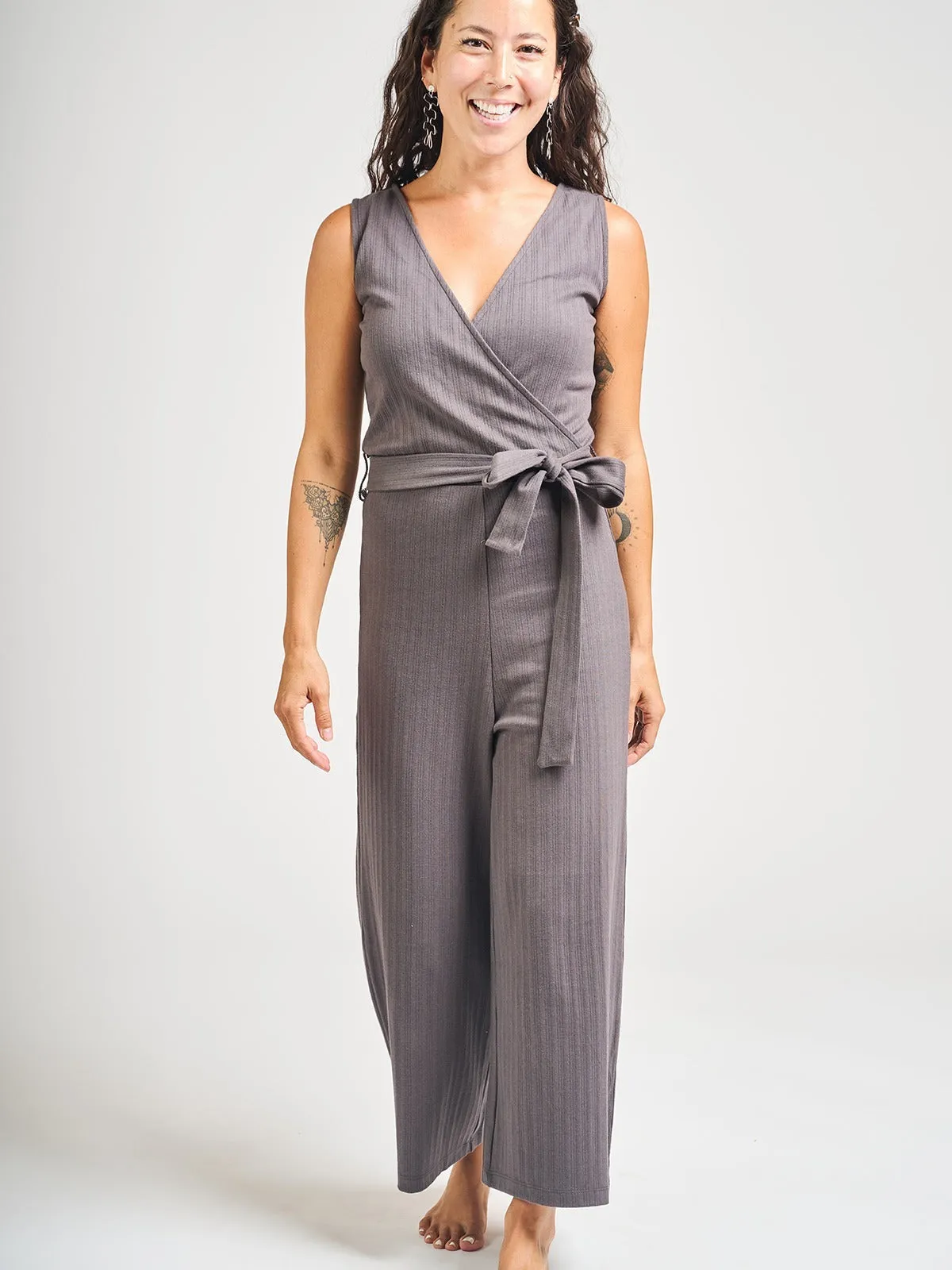 Rita Jumpsuit - Shale Rib Knit sold by Mata Traders product image thumbnail 5