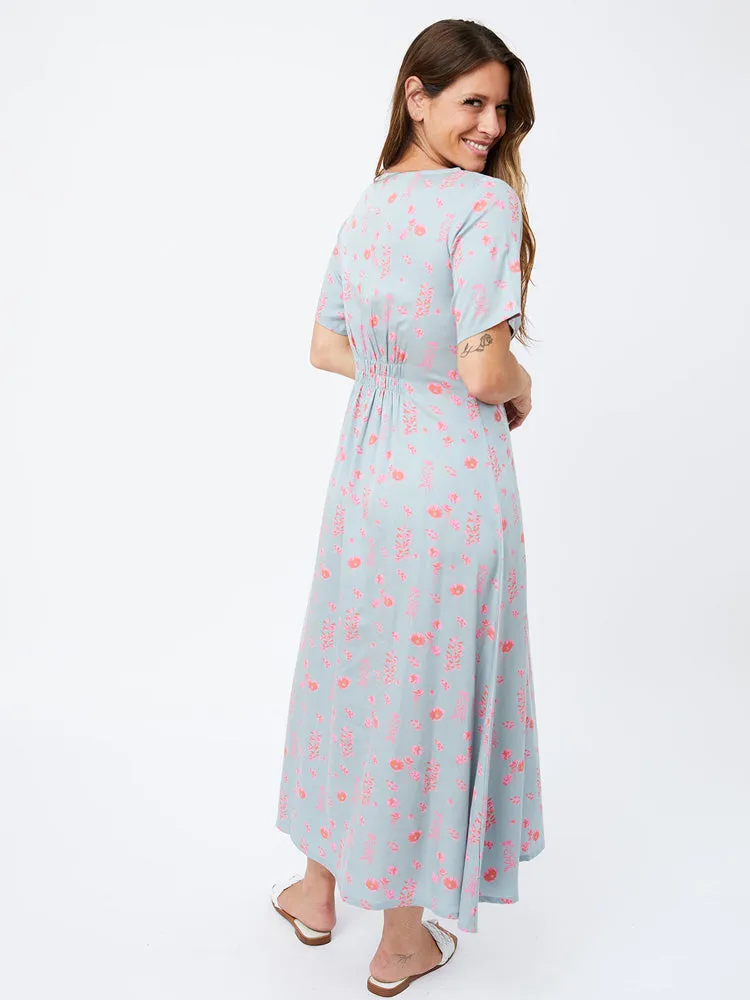 Artsy Traveler Short Sleeve Midi Dress - Botanical Slate sold by Mata Traders product image thumbnail 5