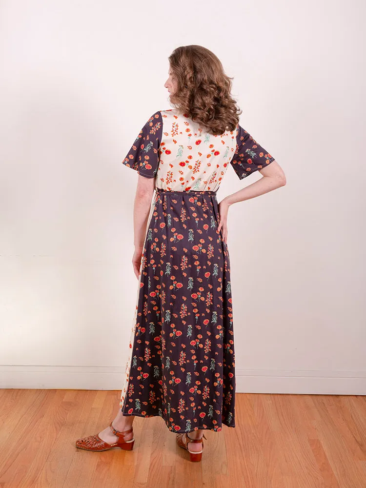 Brea Wrap Dress - Botanical Mix sold by Mata Traders product image thumbnail 4