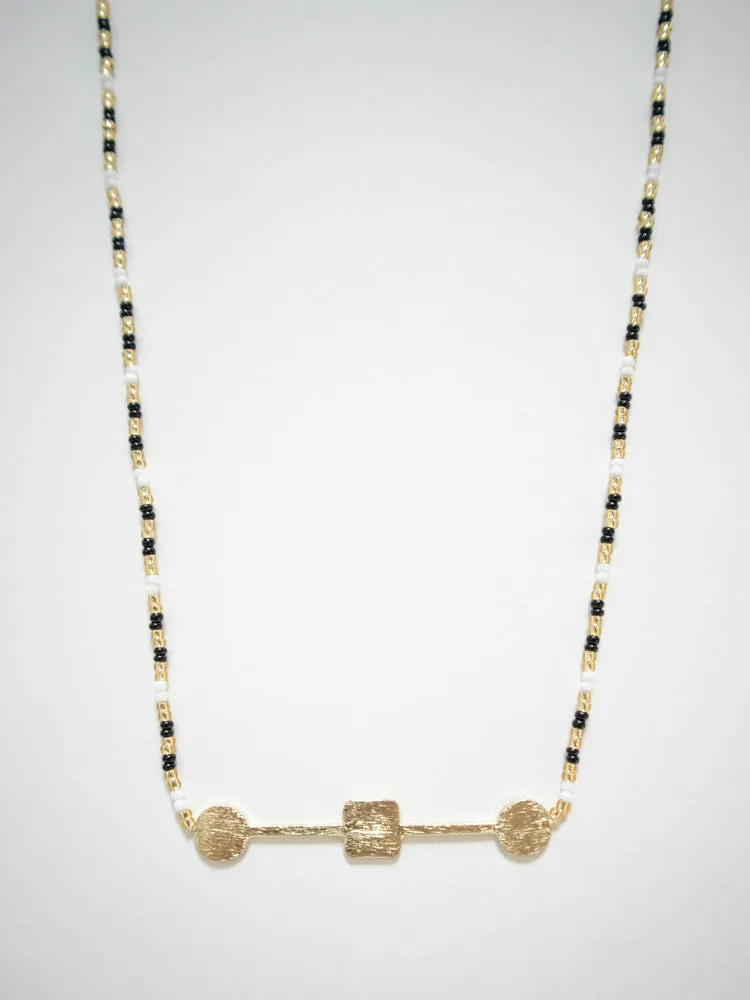Axis Beaded Necklace - Gold sold by Mata Traders