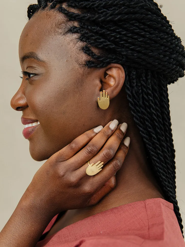 Mani Studs - Gold sold by Mata Traders product image thumbnail 4