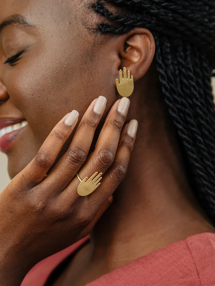 Mani Studs - Gold sold by Mata Traders product image thumbnail 3