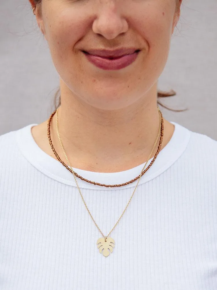 Philo Necklace - Cocoa sold by Mata Traders product image thumbnail 2