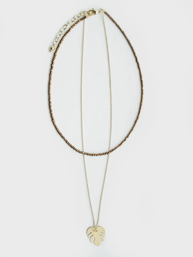 Philo Necklace - Cocoa sold by Mata Traders product image thumbnail 3