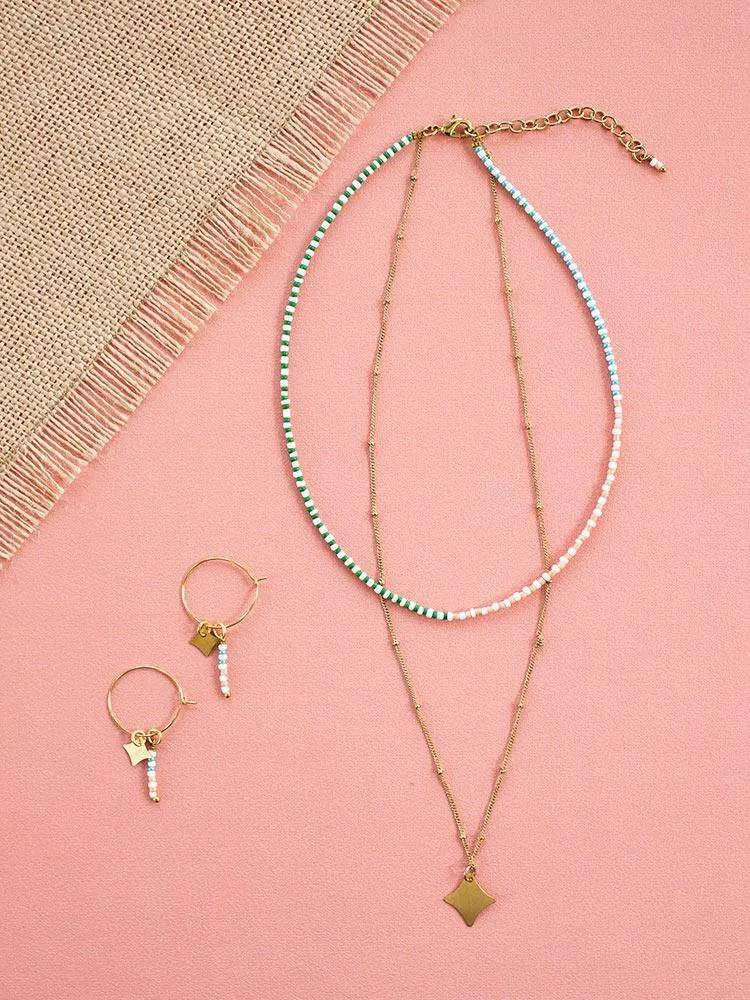 Americana Layered Necklace - Multi sold by Mata Traders product image thumbnail 3