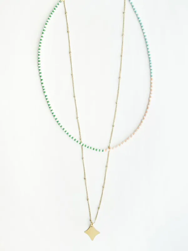 Americana Layered Necklace - Multi sold by Mata Traders