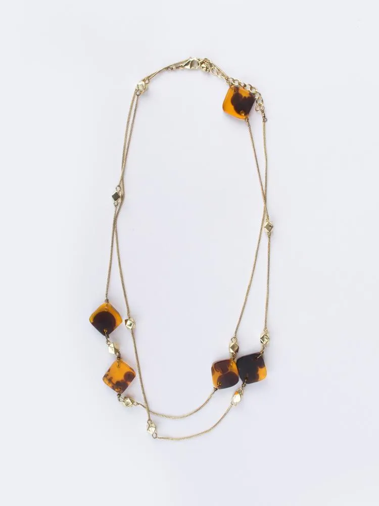 Margot Necklace - Tortoiseshell sold by Mata Traders product image thumbnail 3
