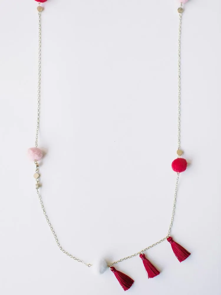 Fete Necklace - Red sold by Mata Traders