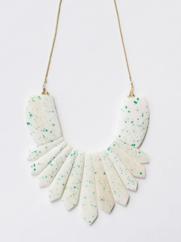 Seurat Speckle Necklace - Blue sold by Mata Traders