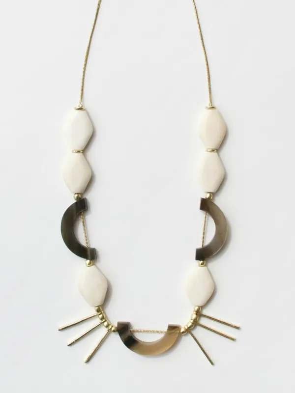 Henri Necklace - Horn sold by Mata Traders
