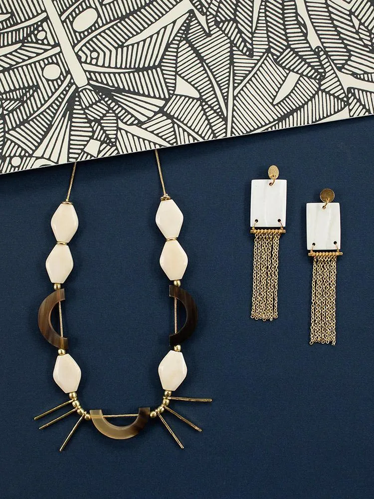 Henri Necklace - Horn sold by Mata Traders product image thumbnail 2