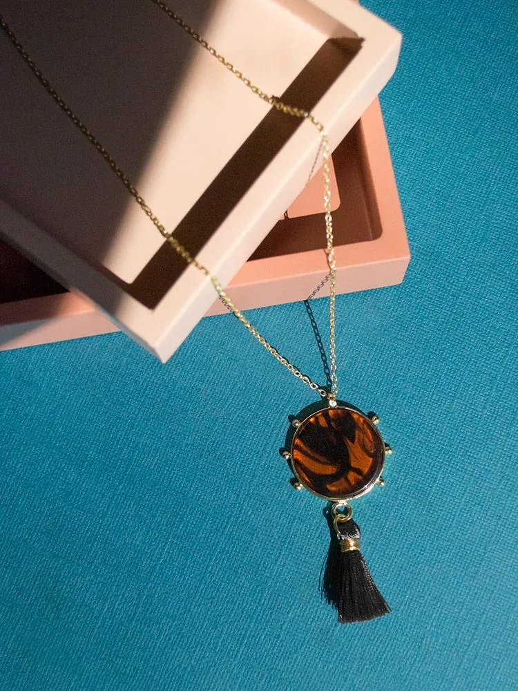 Gleam Necklace - Tortoiseshell sold by Mata Traders product image thumbnail 3