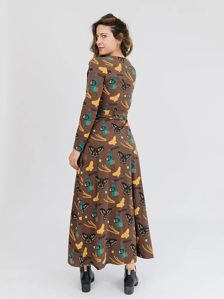 Katie Maxi Wrap Dress - Autumn Quilt sold by Mata Traders product image thumbnail 3