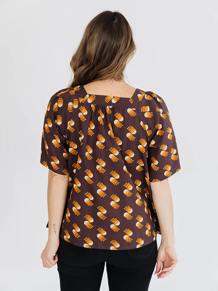 Alexis Top - Desert Shapes sold by Mata Traders product image thumbnail 3
