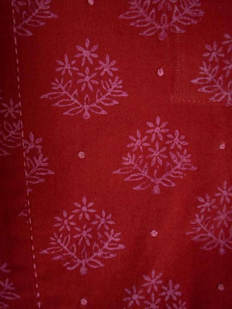 Sohla Mini Dress - Floral Stamp Red sold by Mata Traders product image thumbnail 5