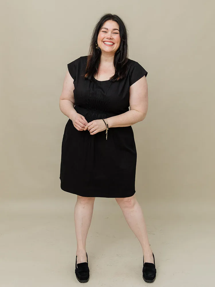 Artsy Traveler Plus Size Dress - Black Denim sold by Mata Traders