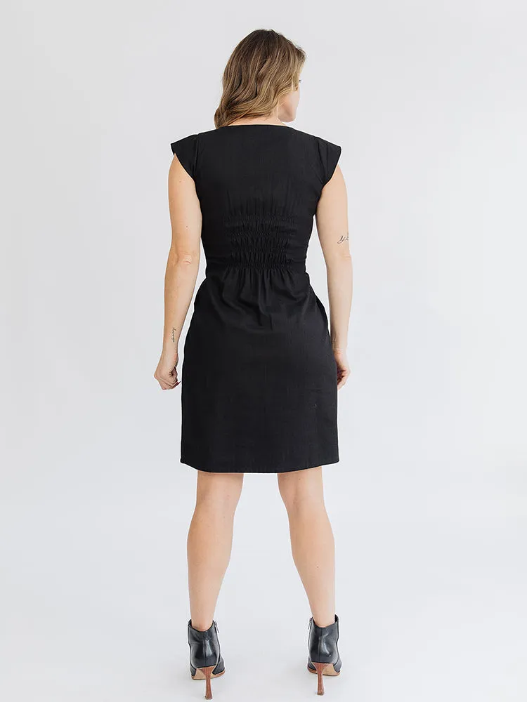 Artsy Traveler Dress - Black Denim sold by Mata Traders product image thumbnail 4