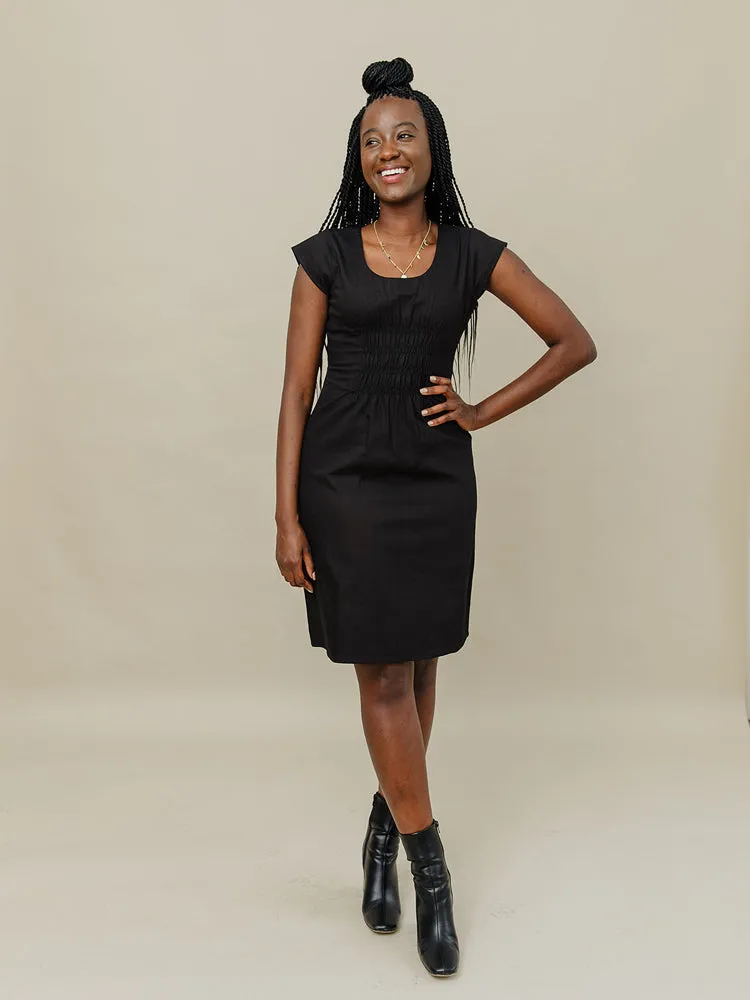 Artsy Traveler Dress - Black Denim sold by Mata Traders product image thumbnail 5