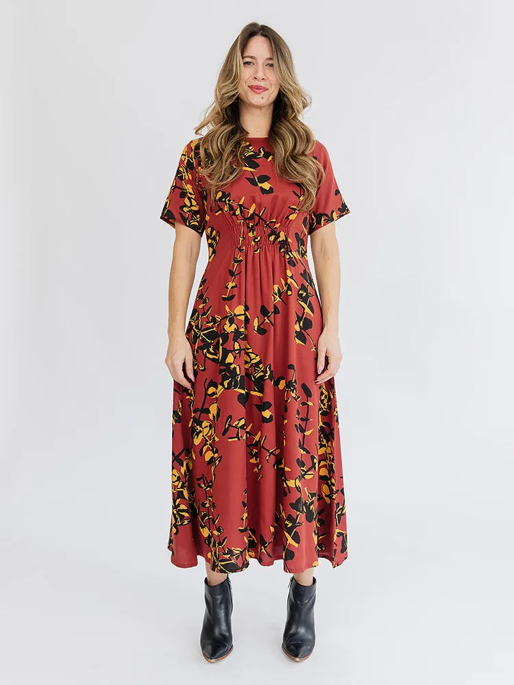Artsy Traveler Midi Dress - Eucalyptus Spice sold by Mata Traders product image thumbnail 4