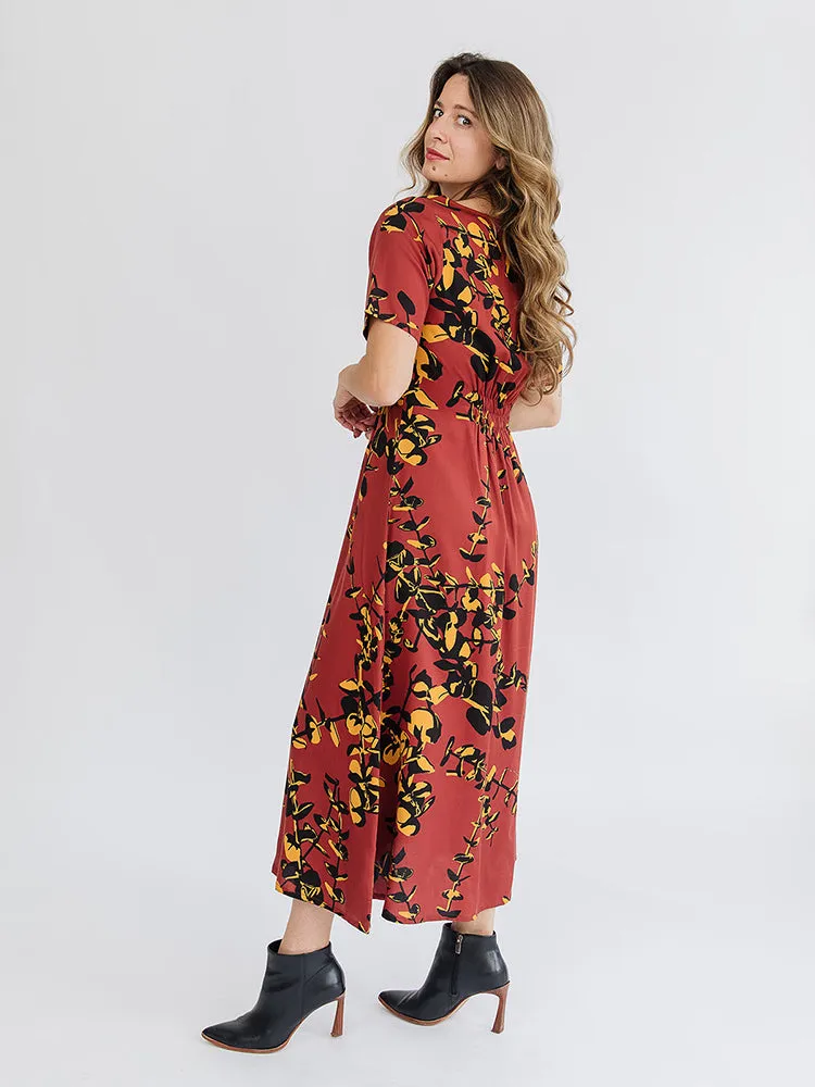 Artsy Traveler Midi Dress - Eucalyptus Spice sold by Mata Traders product image thumbnail 5