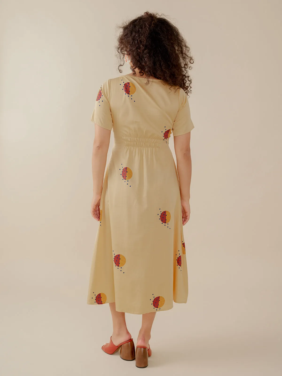 Artsy Traveler Midi Dress - Honeycomb sold by Mata Traders product image thumbnail 3