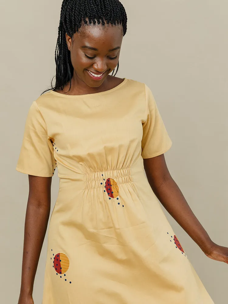 Artsy Traveler Midi Dress - Honeycomb sold by Mata Traders product image thumbnail 5