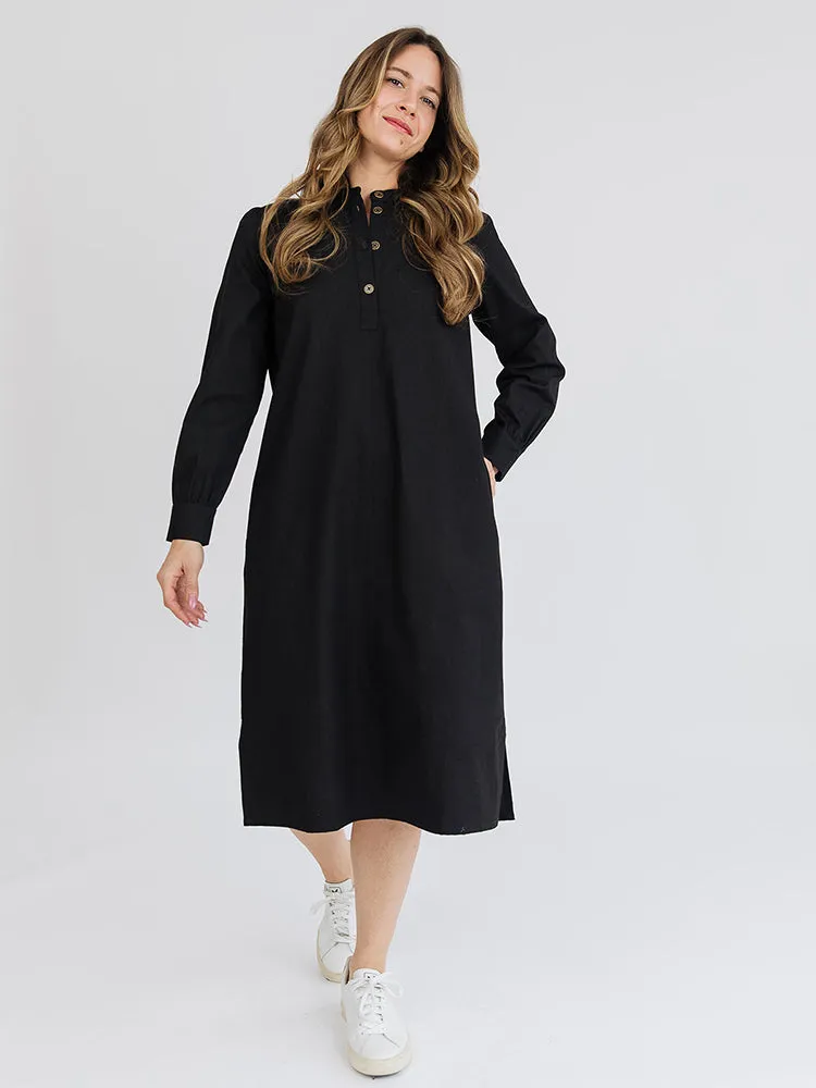 Ranji Midi Dress - Black Denim sold by Mata Traders product image thumbnail 4