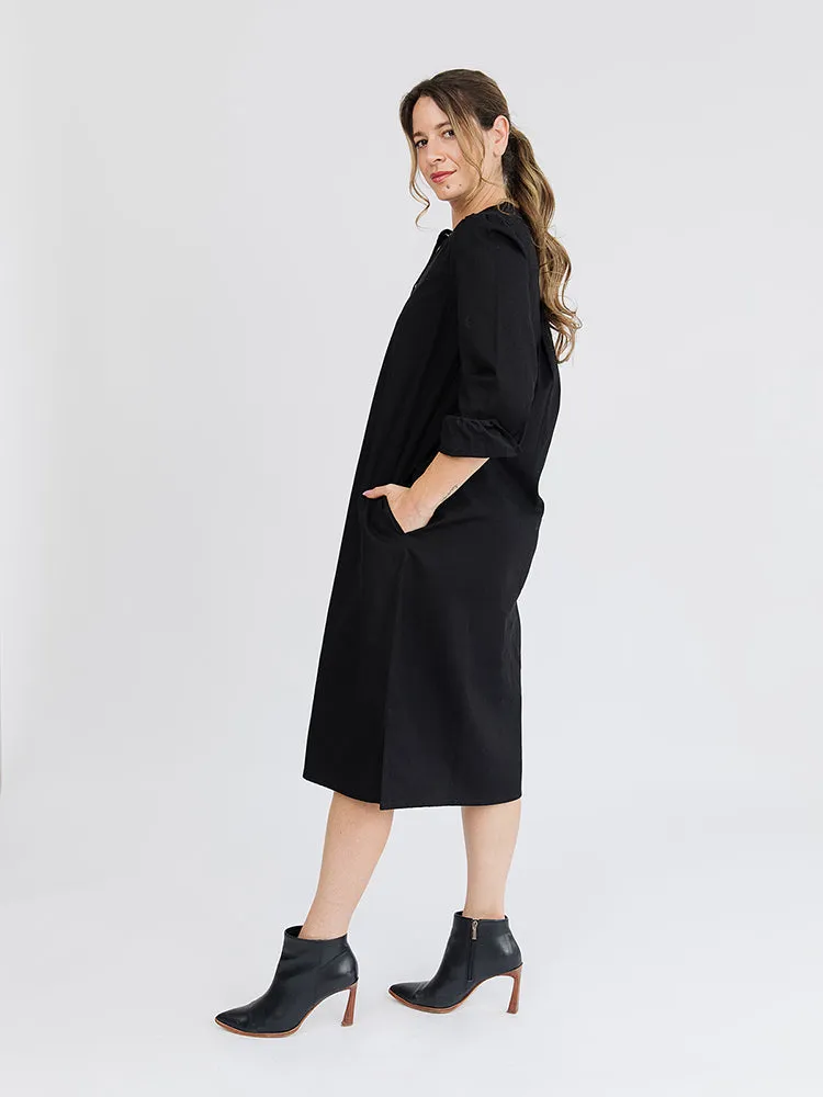 Ranji Midi Dress - Black Denim sold by Mata Traders product image thumbnail 5