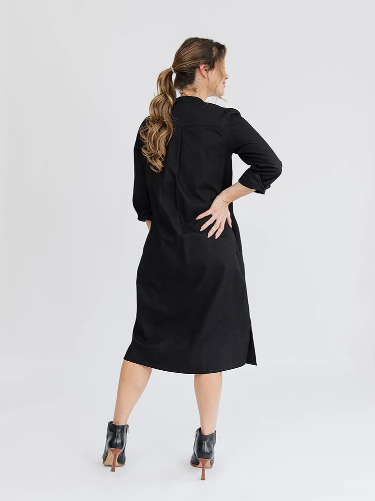 Ranji Midi Dress - Black Denim sold by Mata Traders product image thumbnail 3