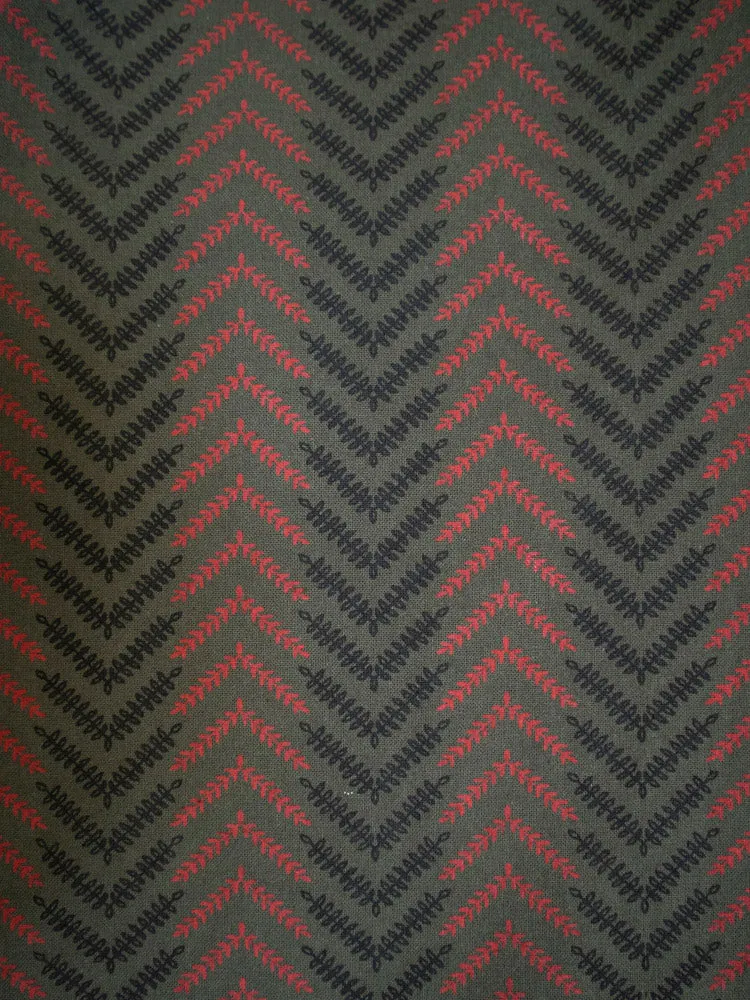 Chennai Mini Dress - Chevron Fern Red sold by Mata Traders product image thumbnail 4