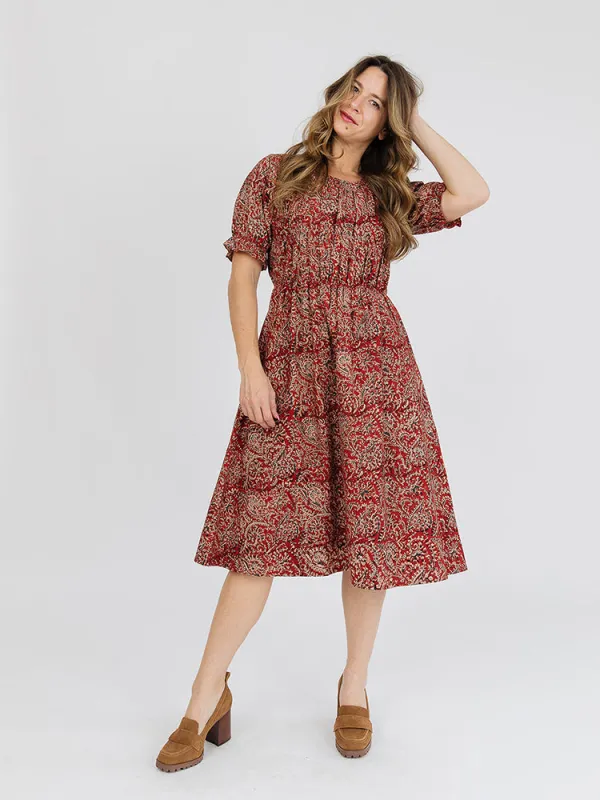 Santo Dress - Red sold by Mata Traders