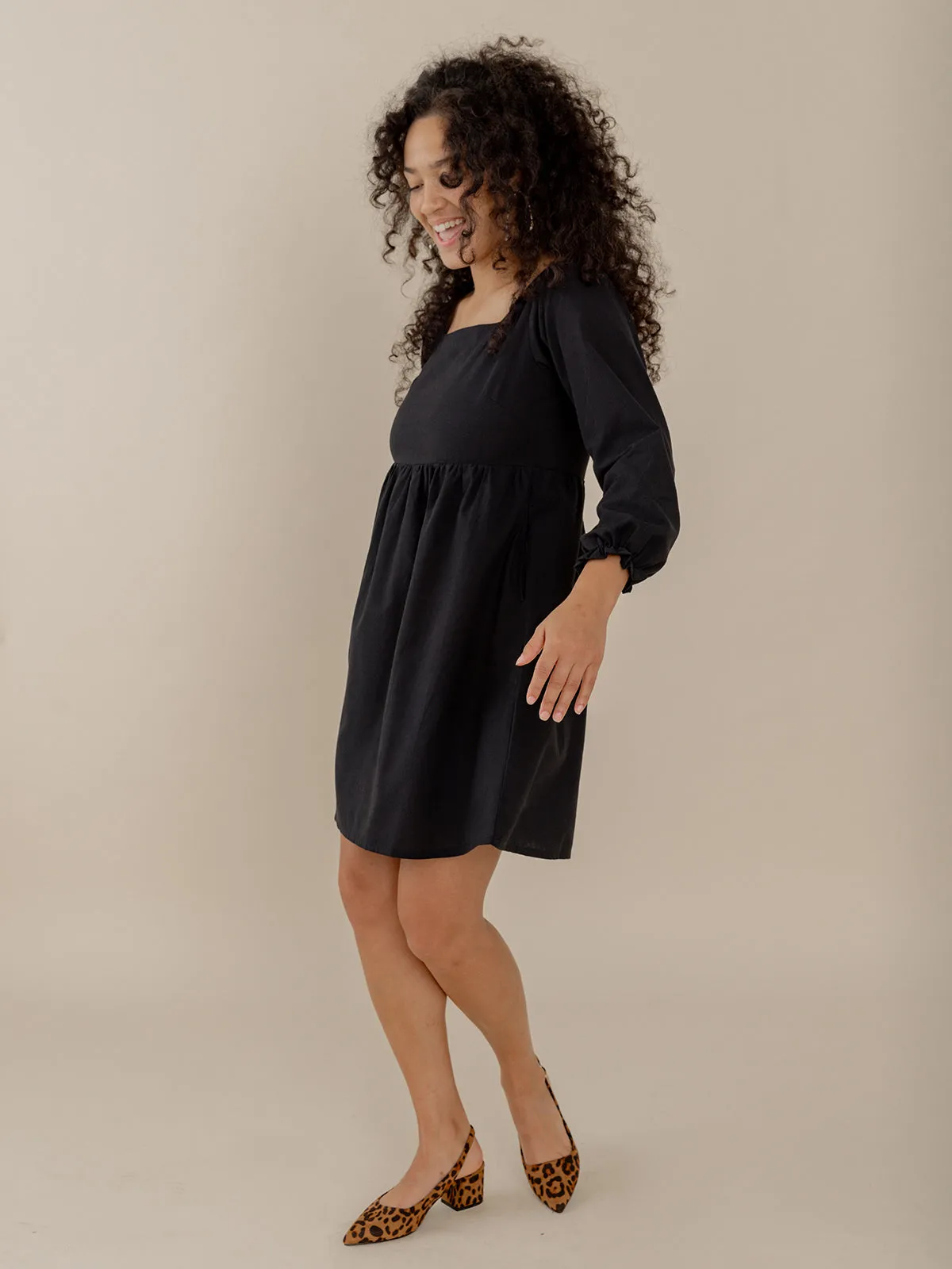 Nico Mini Dress - Black sold by Mata Traders product image thumbnail 4