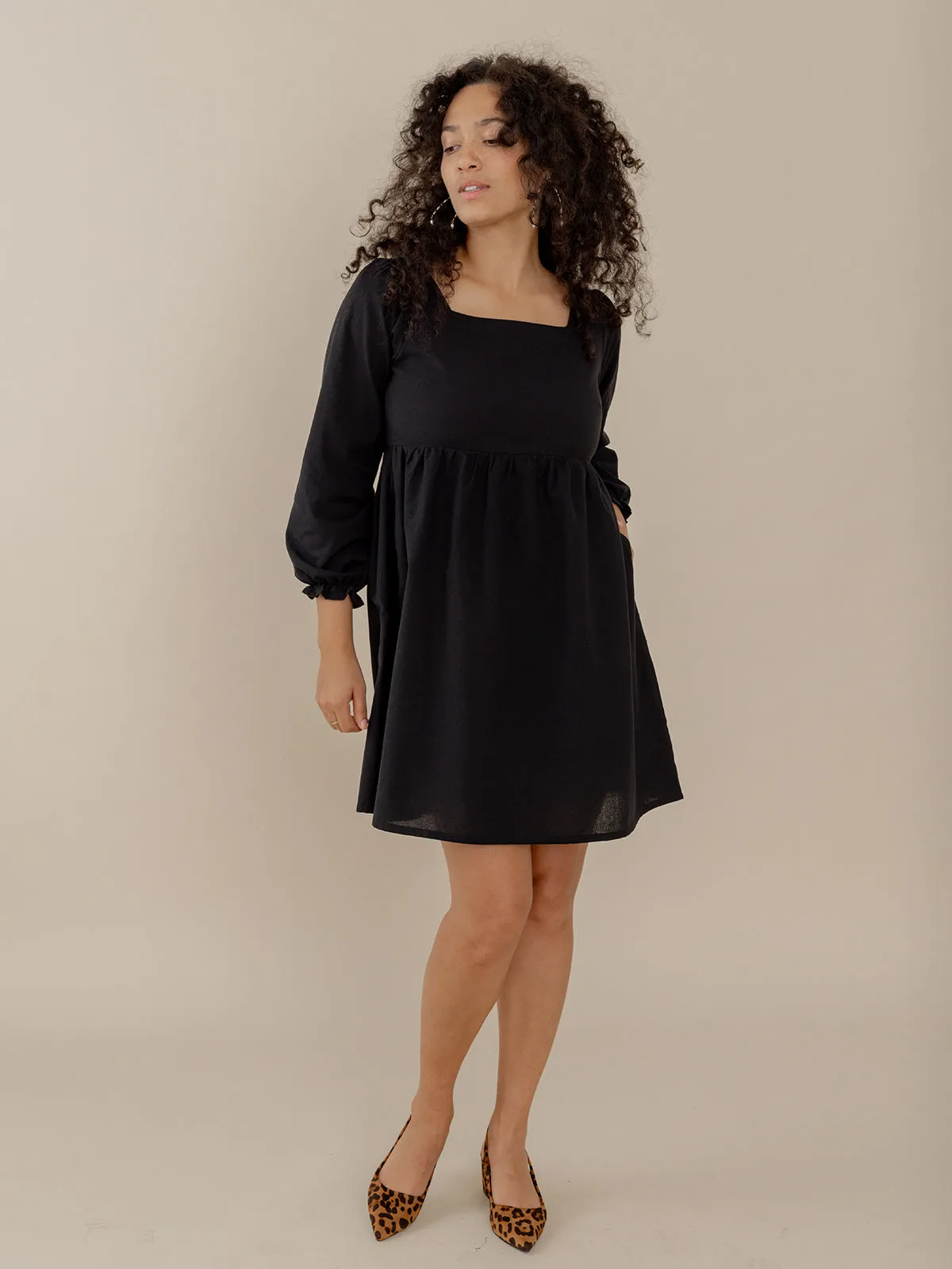 Nico Mini Dress - Black sold by Mata Traders