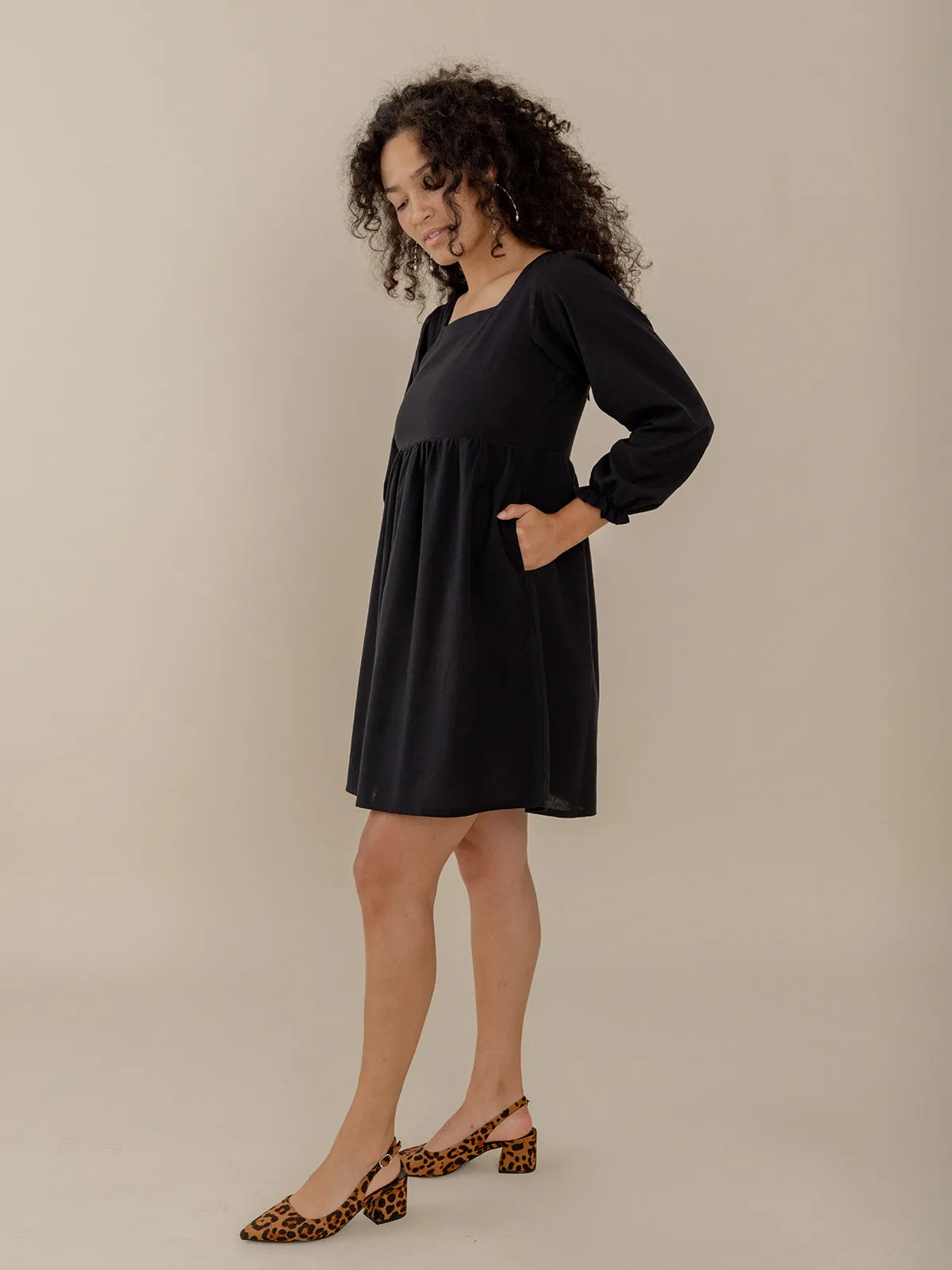 Nico Mini Dress - Black sold by Mata Traders product image thumbnail 3