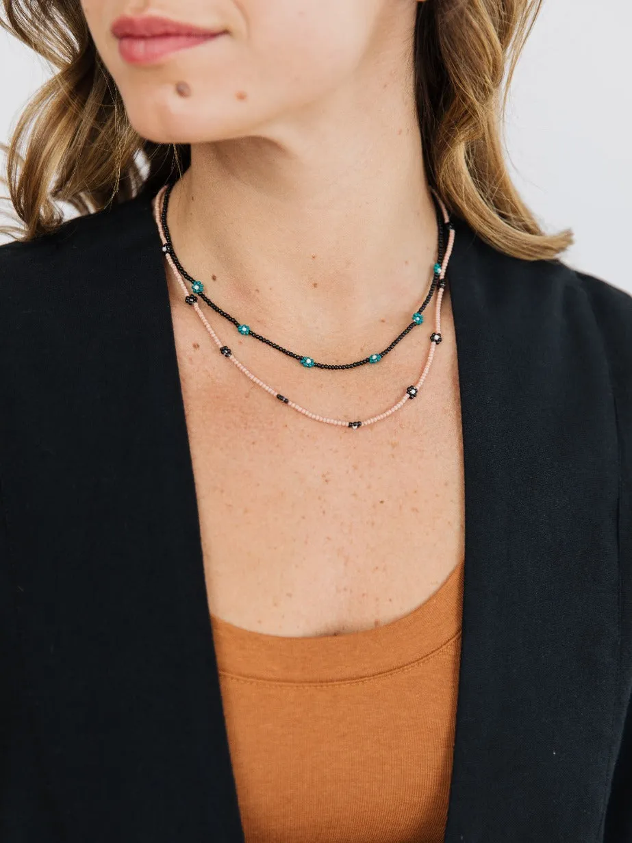 Aster Beaded Necklace - Rosette sold by Mata Traders product image thumbnail 2