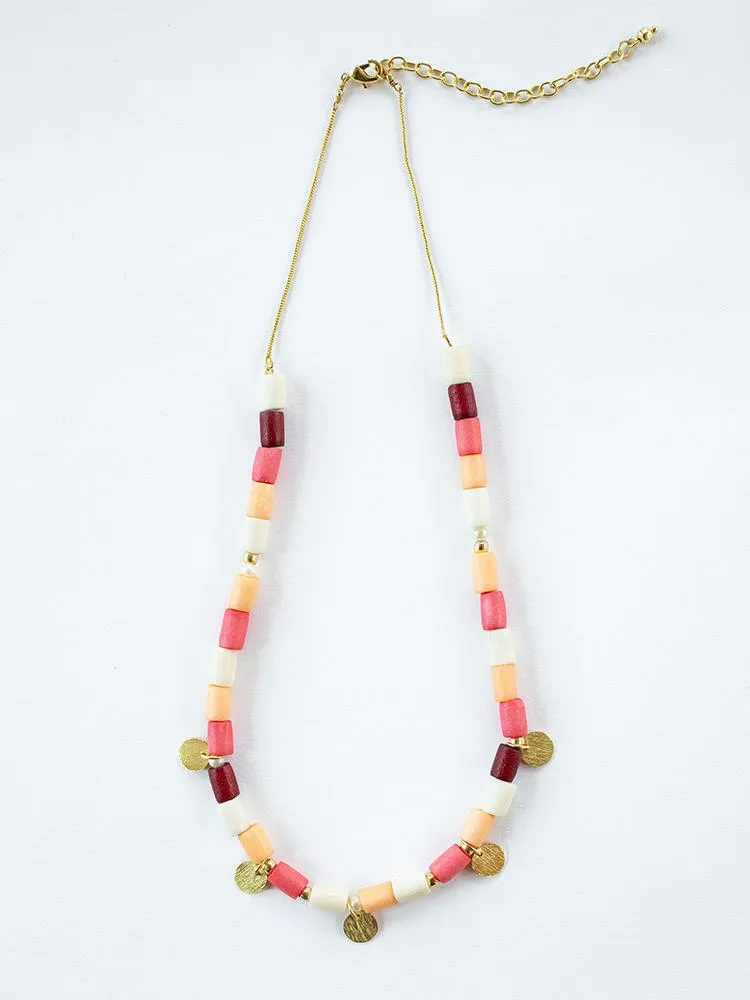 Emily Necklace - Coral sold by Mata Traders product image thumbnail 4