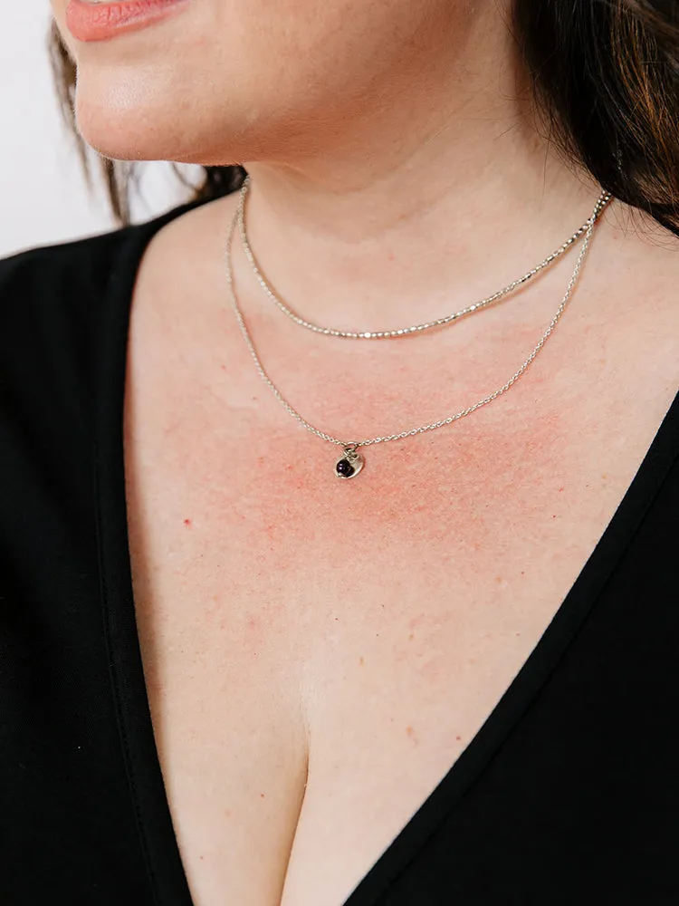 Talisman Layered Necklace - Silver sold by Mata Traders