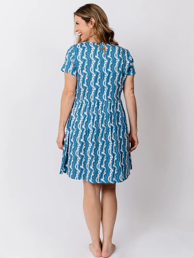 Serenade Dress - Blue Samudra sold by Mata Traders product image thumbnail 3