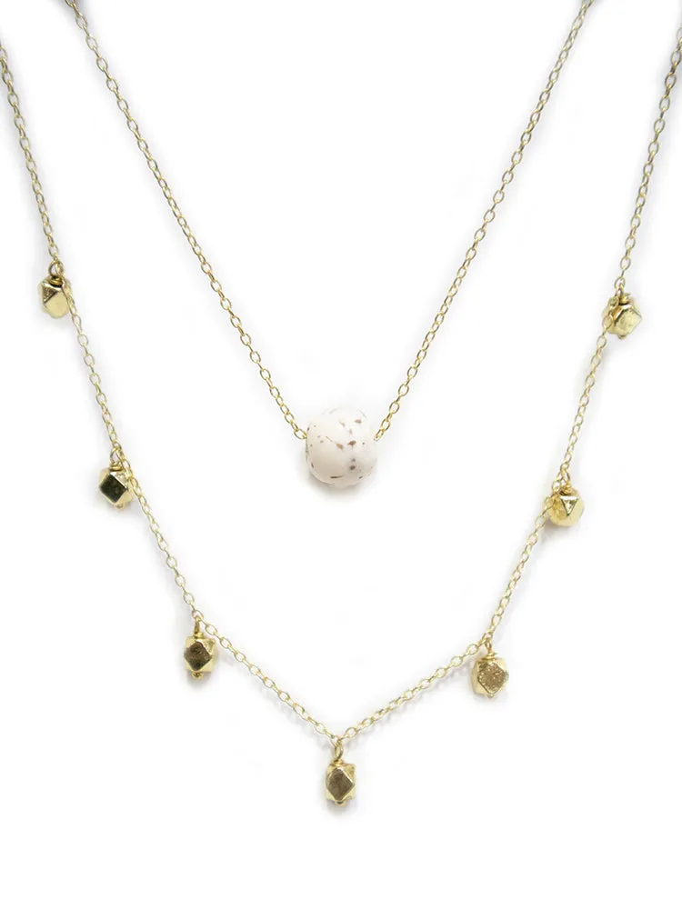Alina Layered Necklace - Gold sold by Mata Traders product image thumbnail 2