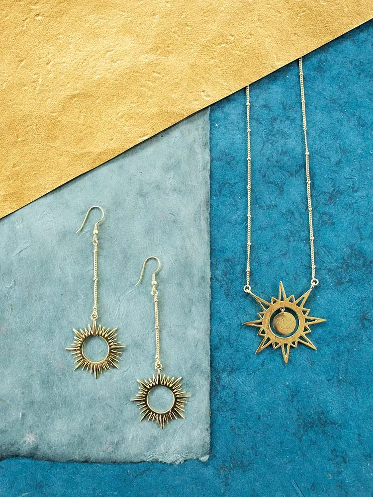 Ethereal Drop Necklace - Gold sold by Mata Traders product image thumbnail 2