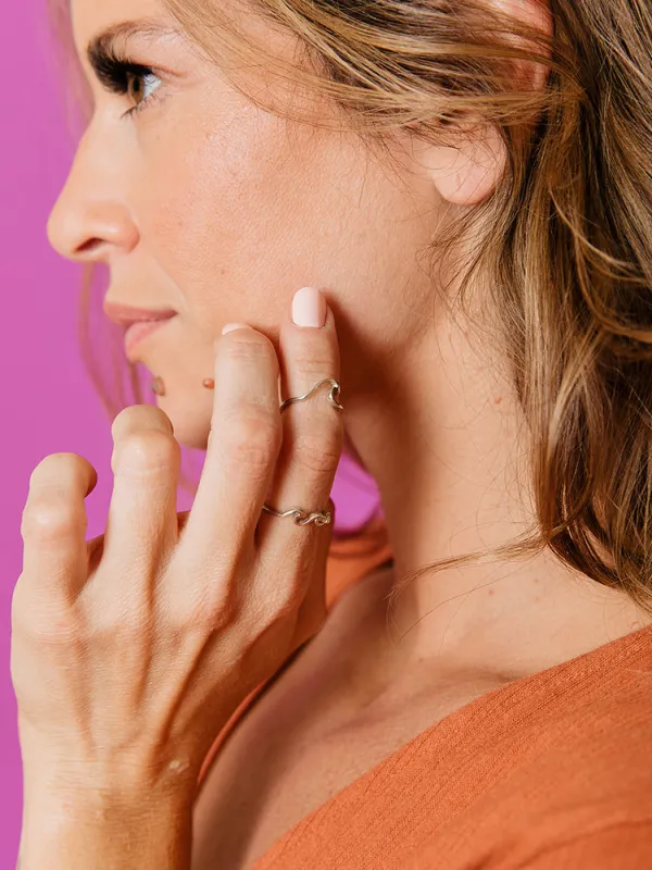 Swell Ring Set - Silver sold by Mata Traders