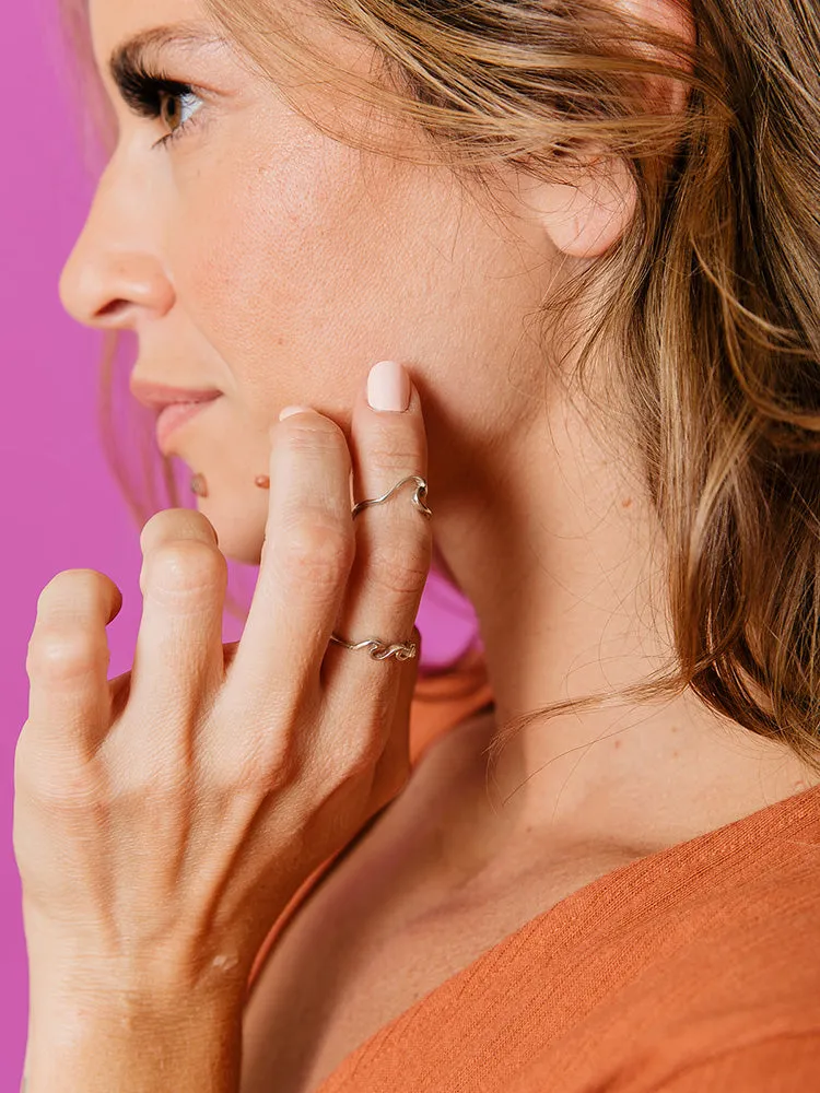 Swell Ring Set - Silver sold by Mata Traders