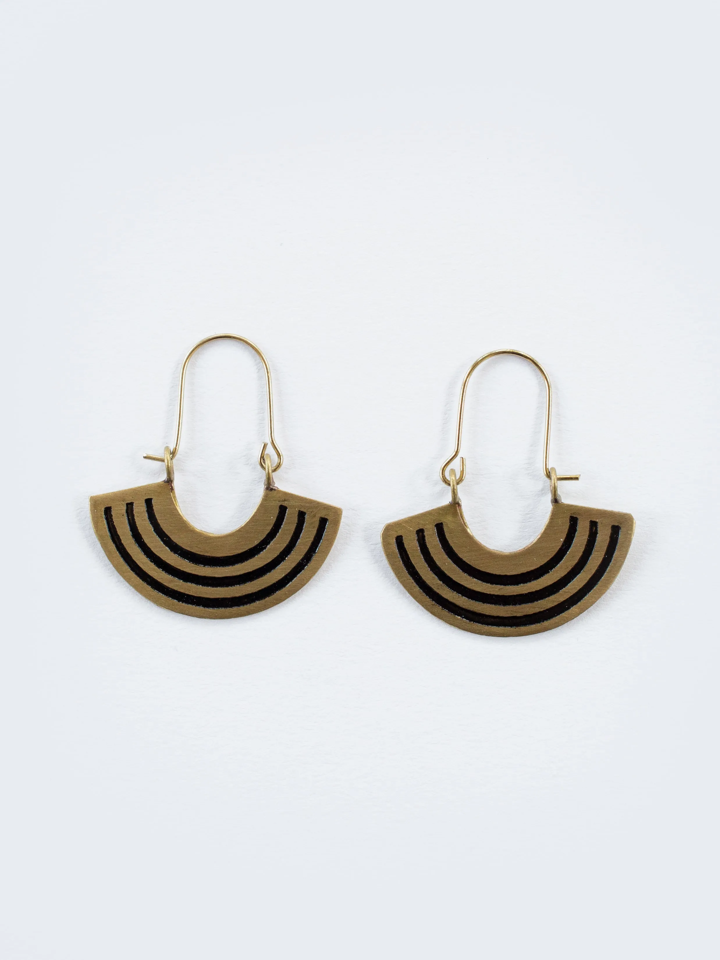Petite Rainbow Earrings - Black sold by Mata Traders product image thumbnail 4