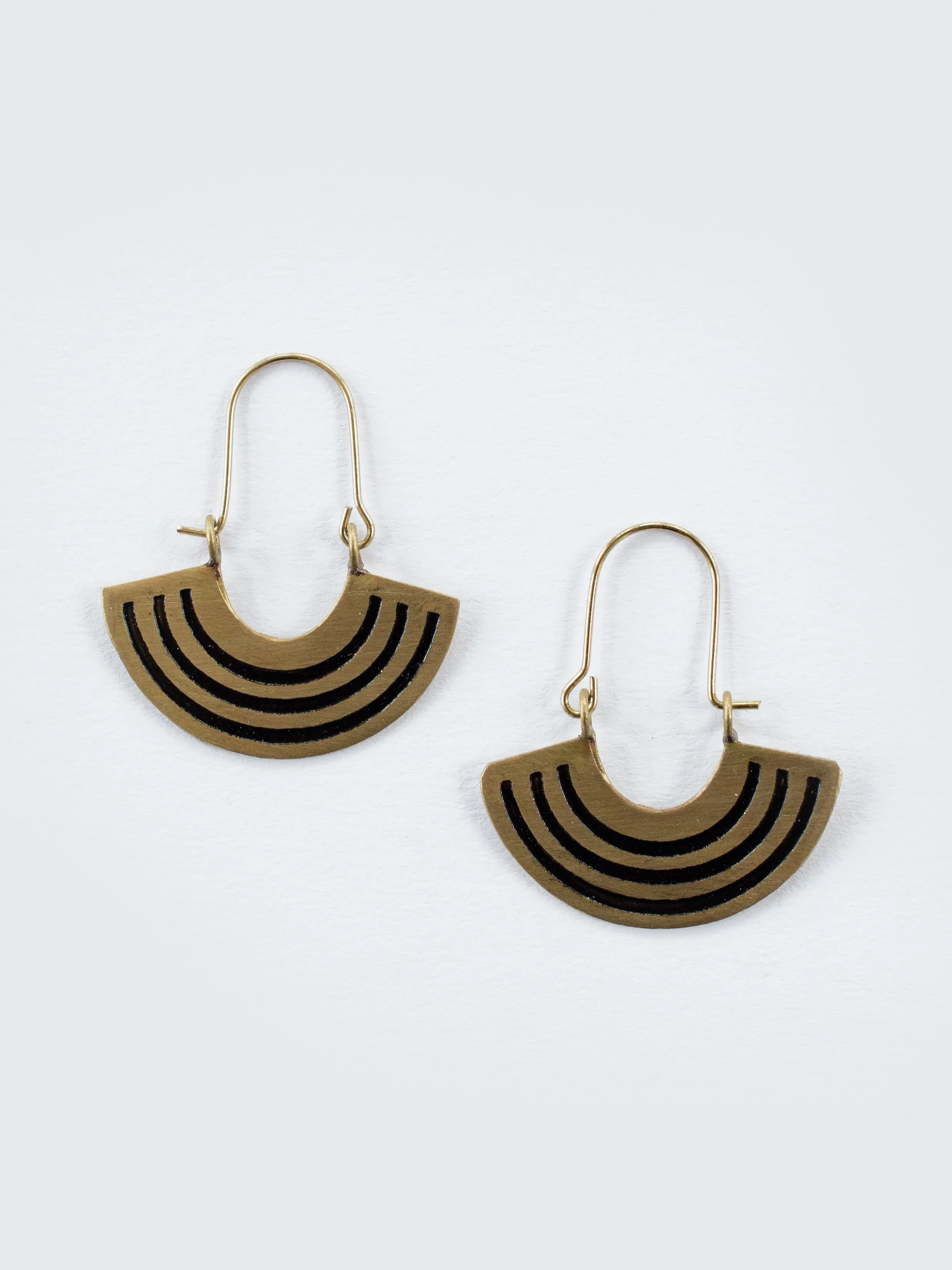 Petite Rainbow Earrings - Black sold by Mata Traders product image thumbnail 2