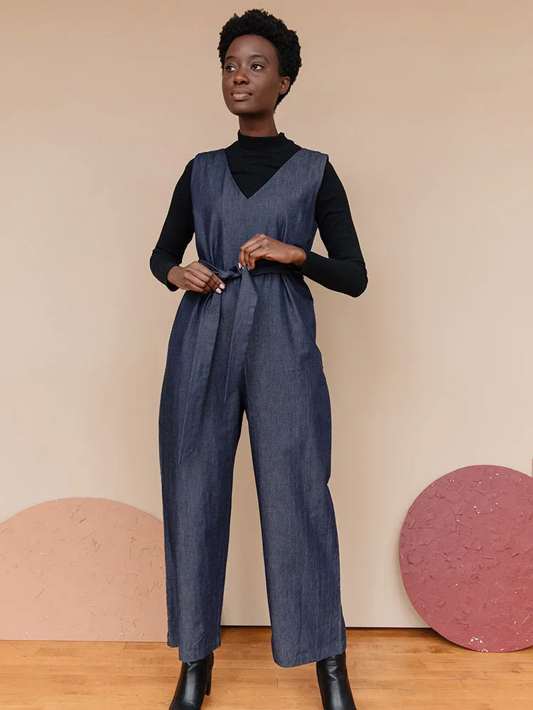 Jaipur Denim Jumpsuit - Blue Denim sold by Mata Traders