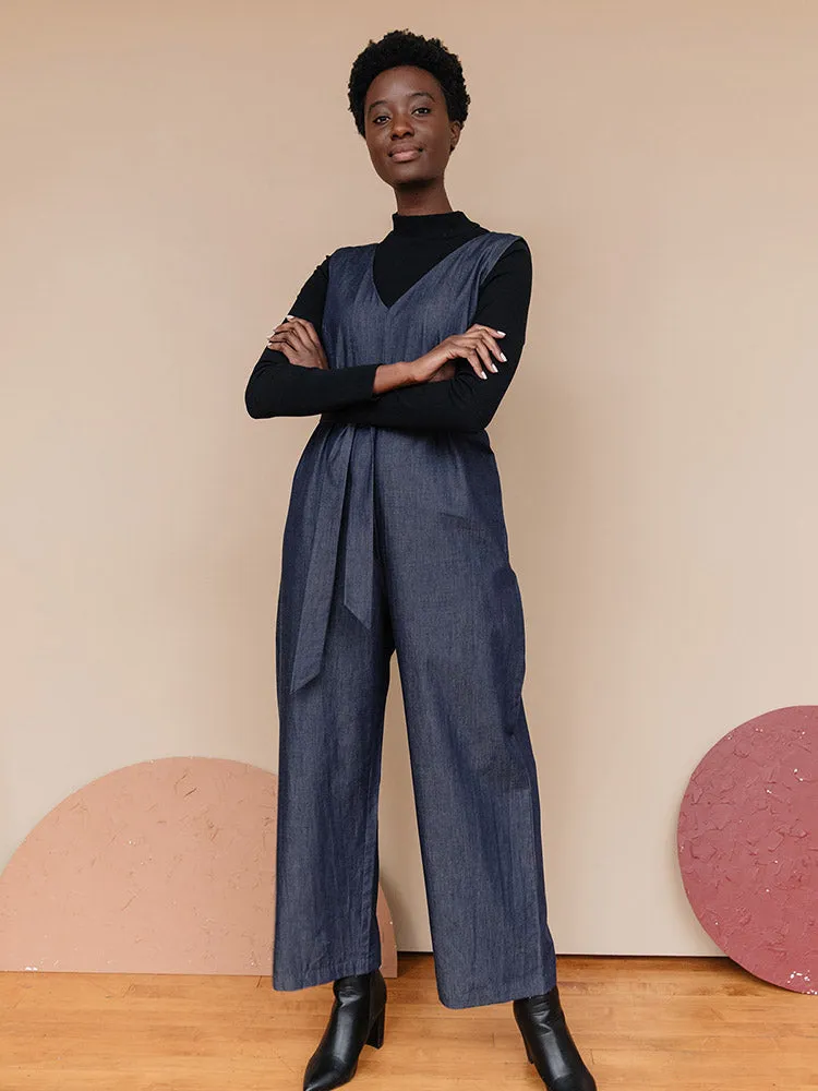 Jaipur Denim Jumpsuit - Blue Denim sold by Mata Traders product image thumbnail 3