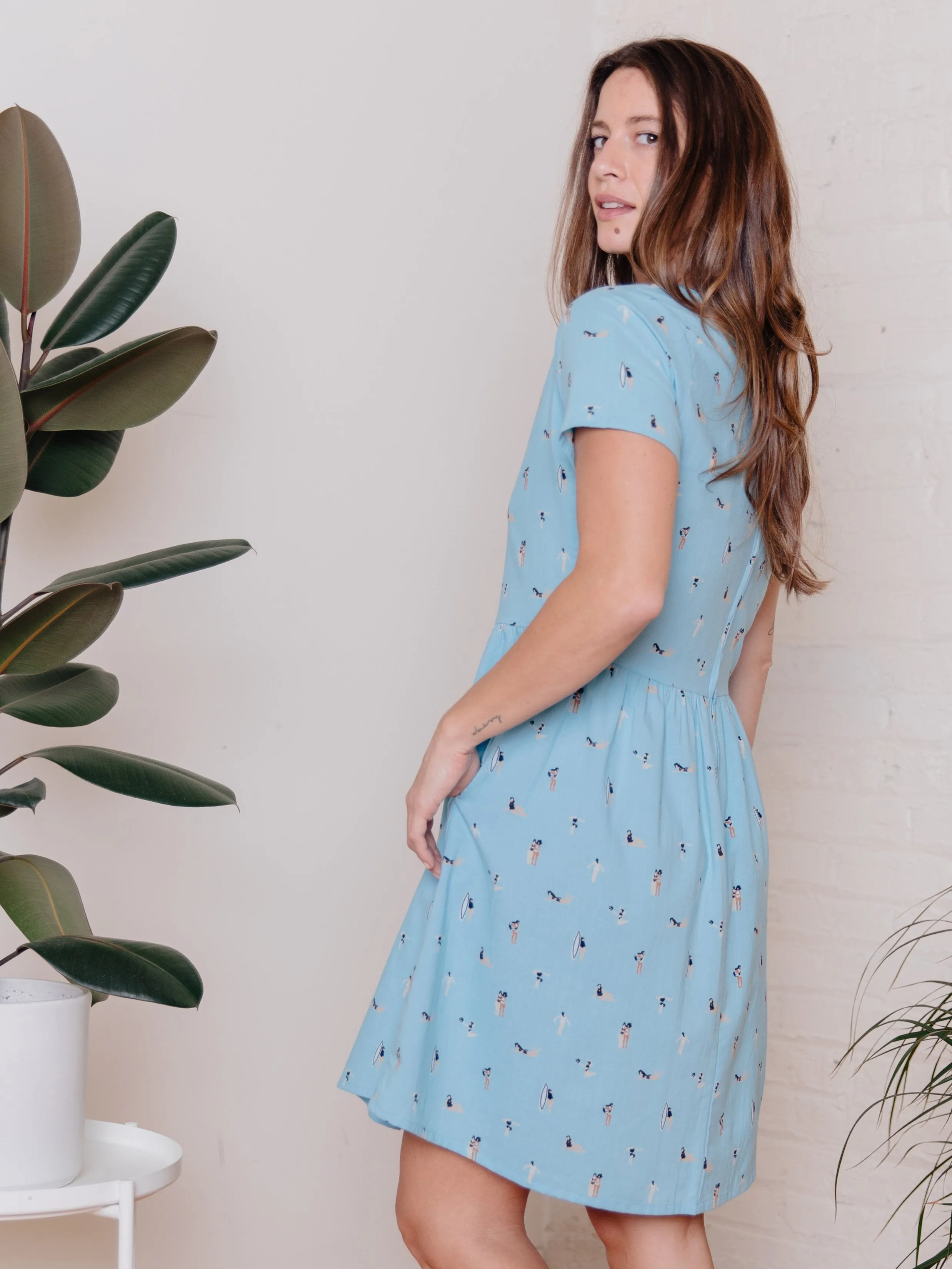 Serenade Dress - Blue Swimmers sold by Mata Traders product image thumbnail 2
