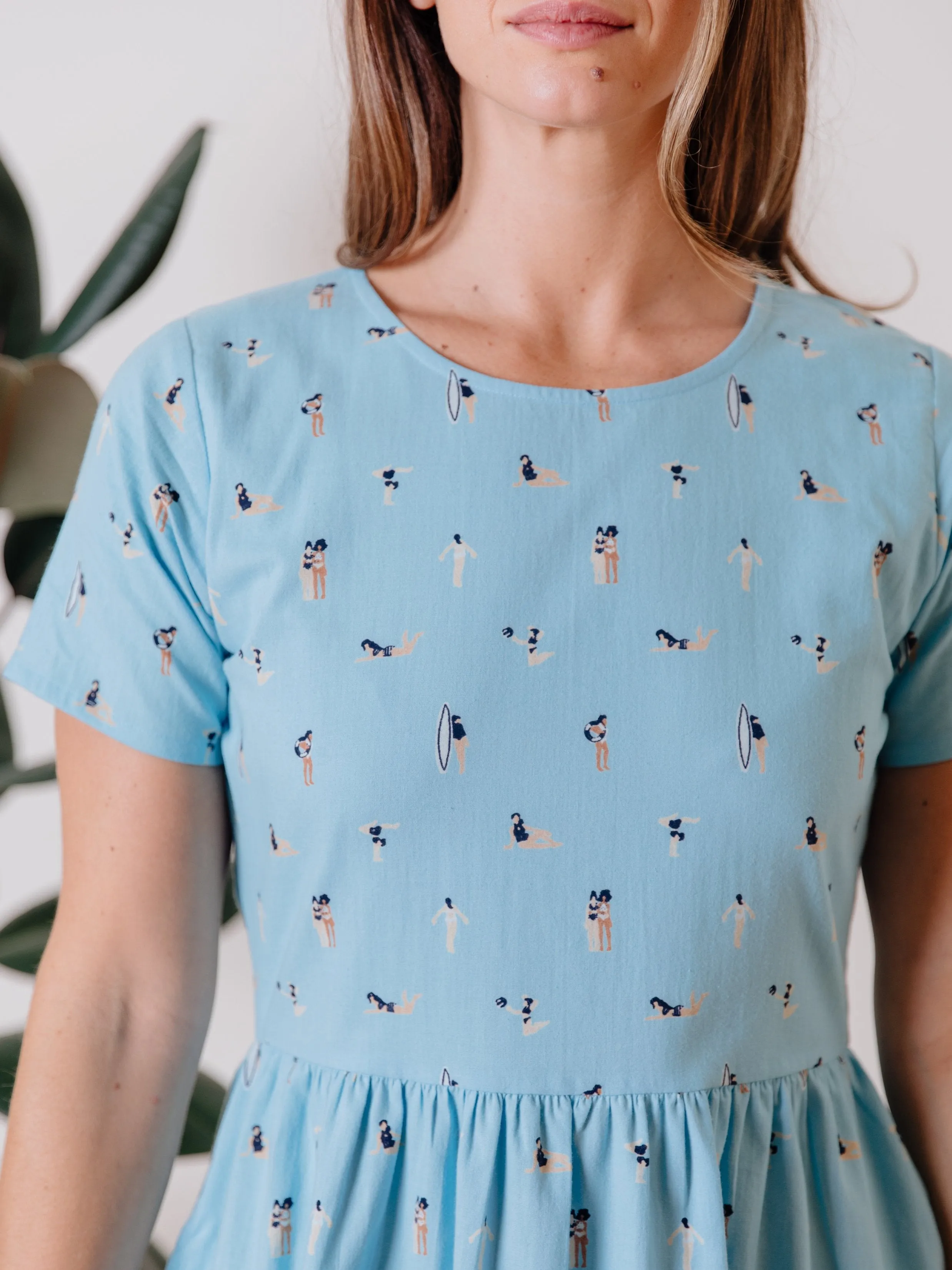 Serenade Dress - Blue Swimmers sold by Mata Traders product image thumbnail 4