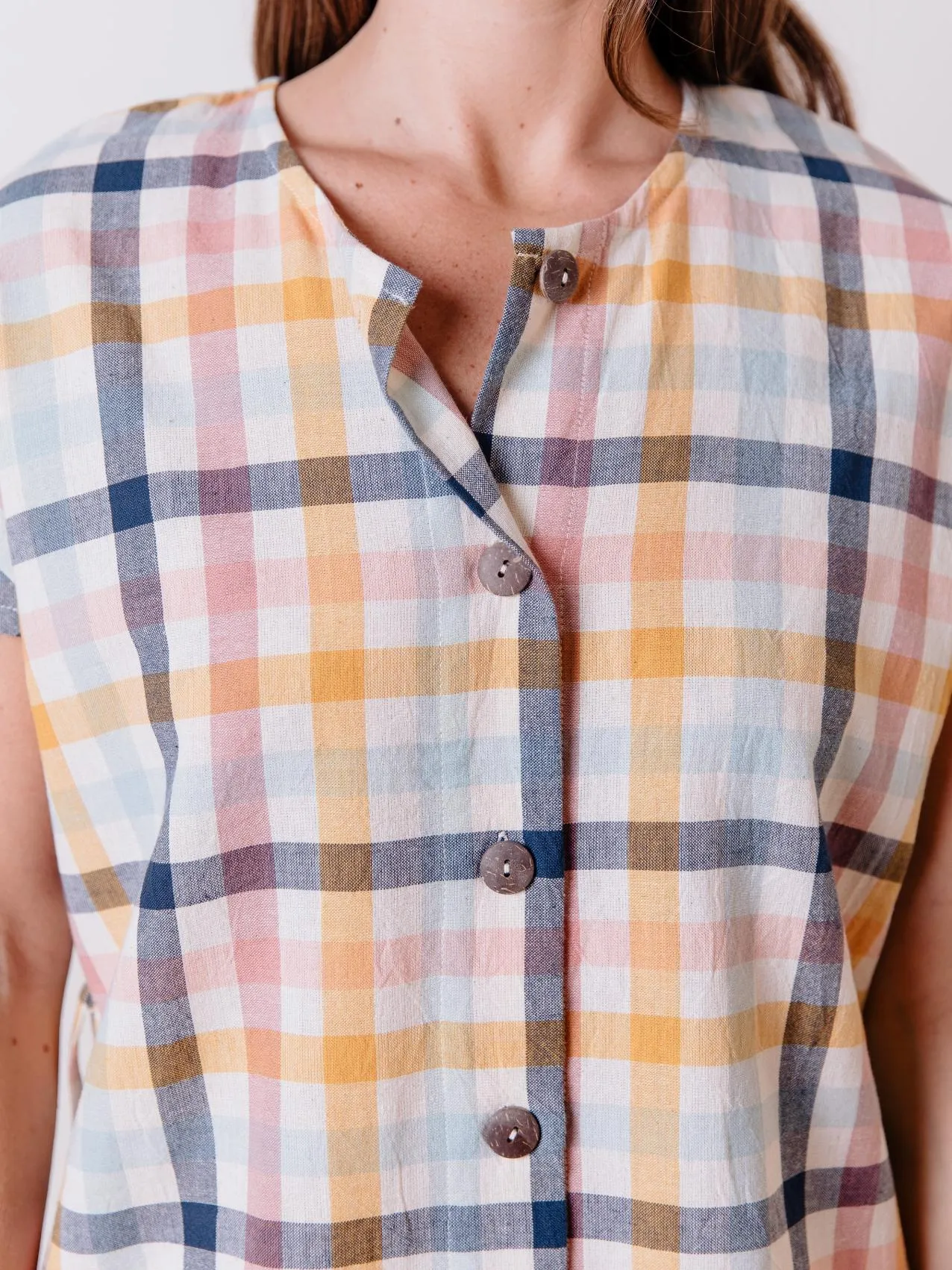 Renee Dress - Multi Gingham sold by Mata Traders product image thumbnail 4