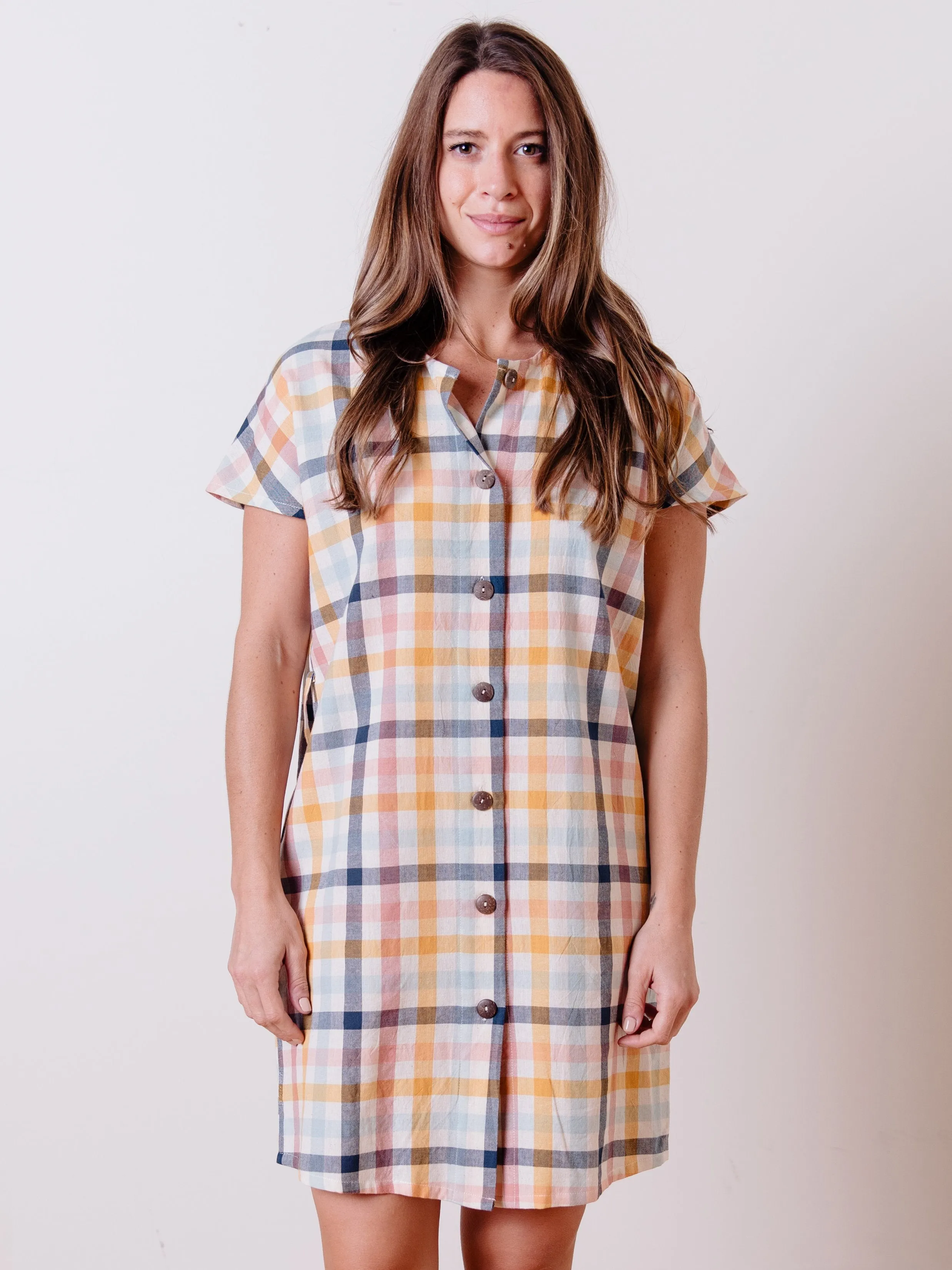 Renee Dress - Multi Gingham sold by Mata Traders product image thumbnail 3